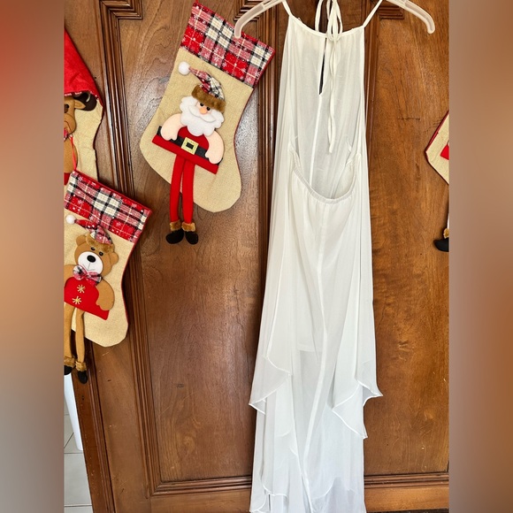 Chic White High Low Dress - Picture 5 of 7